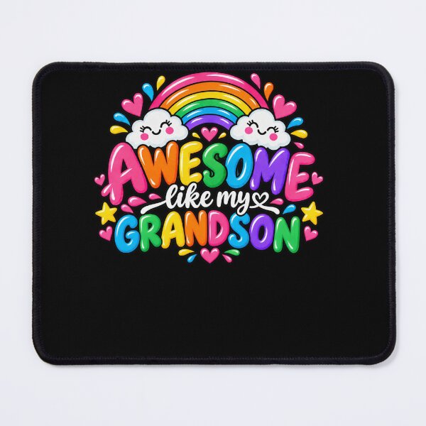 Item preview, Awesome Like My Grandson Grandparent Gift Grandchild Family Love designed and sold by drawwiika+44.