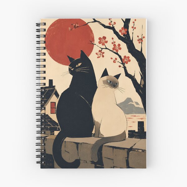 Item preview, Japanese Style Cats designed and sold by Mooncalf Market.