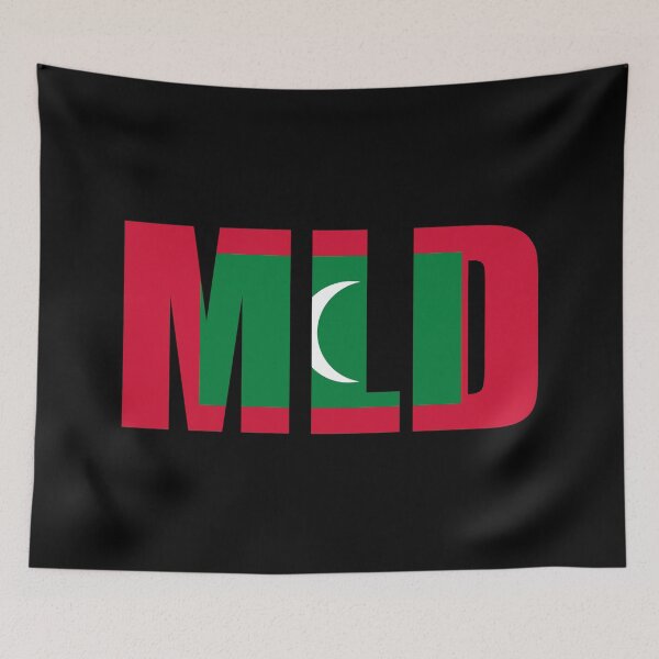 Item preview, Maldives Flag Initials MV designed and sold by shitpostee.