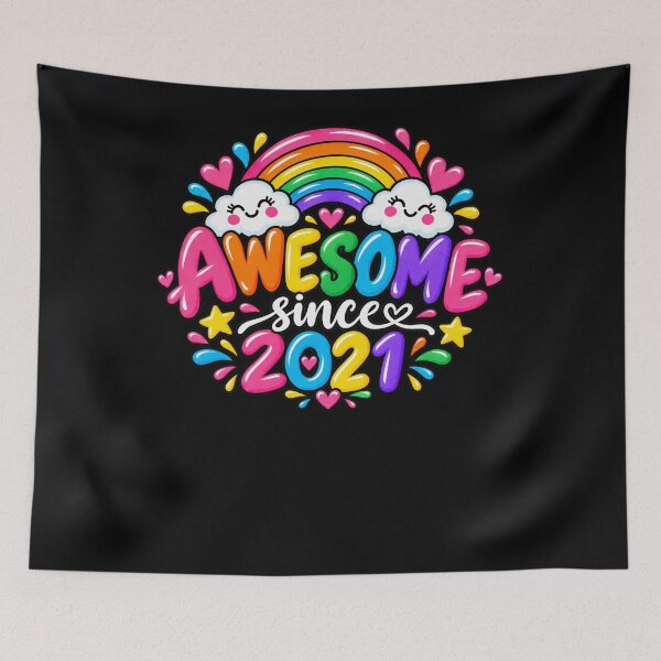 Item preview, Awesome Since 2021 Birthday Celebration Born In 2021 Milestone designed and sold by drawwiika+44.