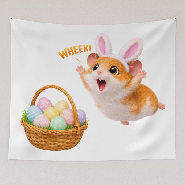 Item preview, Hamster Easter Basket Hop designed and sold by Sillytoe.