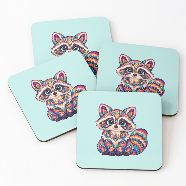Item preview, Kaleido Mandala Raccoon  designed and sold by Myra365Art.