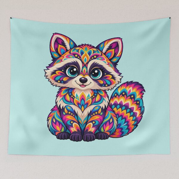 Item preview, Kaleido Mandala Raccoon  designed and sold by Myra365Art.