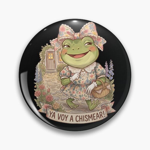 Item preview, Ya Voy A Chismear Cute Frog Basket Tee designed and sold by BeaBuzz.