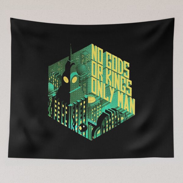 Item preview, No Gods Or Kings Only Man Bioshock Rapture Art designed and sold by reishaval.