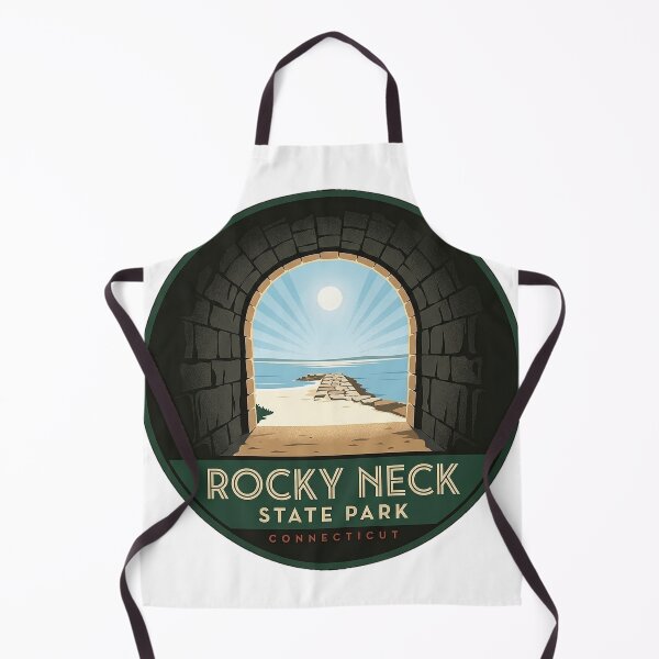 Item preview, Rocky Neck State Park Art Deco Tunnel Beach Oval Sticker Connecticut designed and sold by DetourDgn.