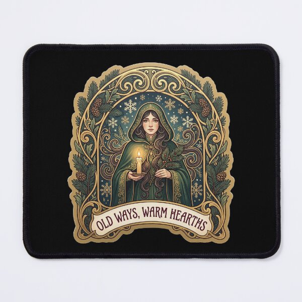 Item preview, Yule Art Nouveau — Old Ways, Warm Hearths designed and sold by TheCalmEdit.