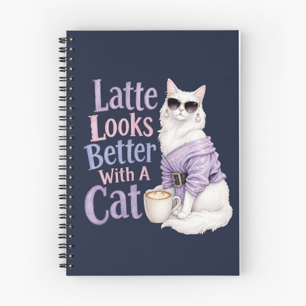 Item preview, Latte Looks Better With A Cat designed and sold by prettykaler.