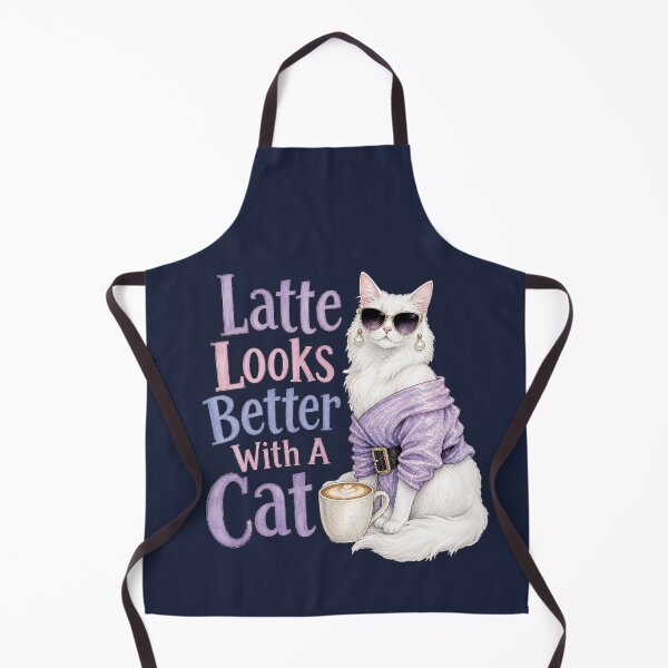 Item preview, Latte Looks Better With A Cat designed and sold by prettykaler.