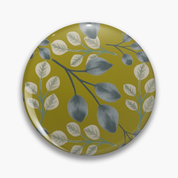 Item preview, Botanical Foliage Dark Mustard Seamless Pattern Art designed and sold by ​Jyoti Digital Artist.