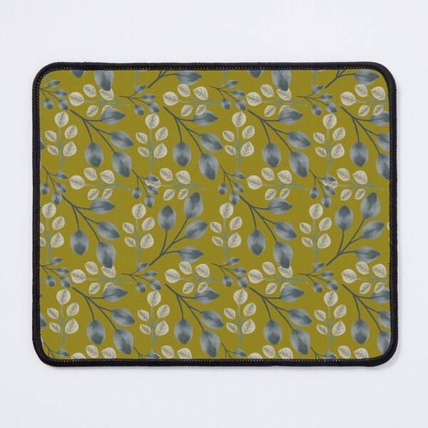 Item preview, Botanical Foliage Dark Mustard Seamless Pattern Art designed and sold by Jyoti Digital Artist.