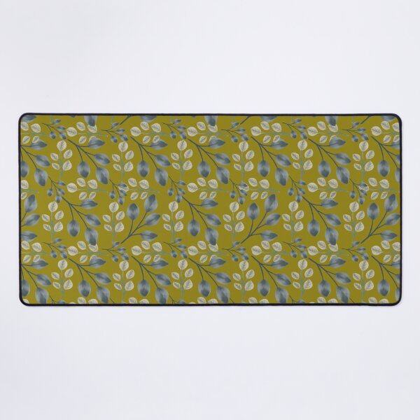 Item preview, Botanical Foliage Dark Mustard Seamless Pattern Art designed and sold by Jyoti Digital Artist.