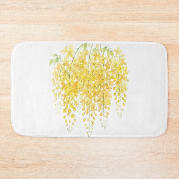Item preview, Golden Shower Tree Vintage Watercolor Floral Art designed and sold by bvdesignart.