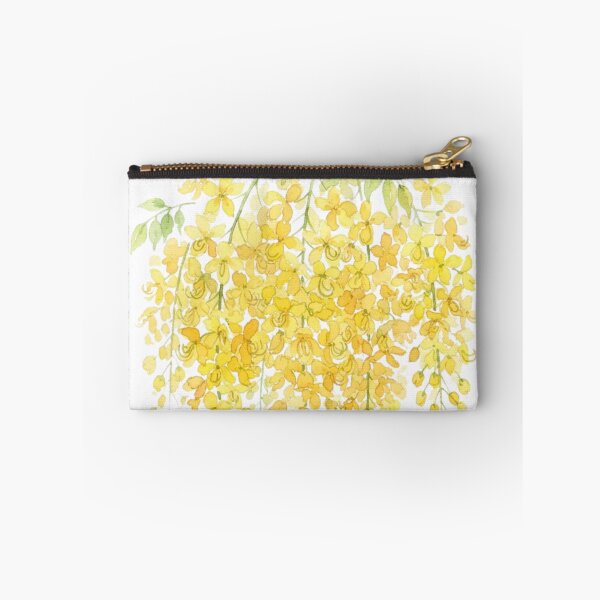 Item preview, Golden Shower Tree Vintage Watercolor Floral Art designed and sold by bvdesignart.