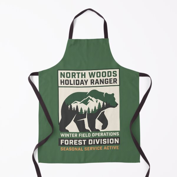 Item preview, North Woods Holiday Ranger Forest Bear Vintage Graphic designed and sold by SplashTastic.