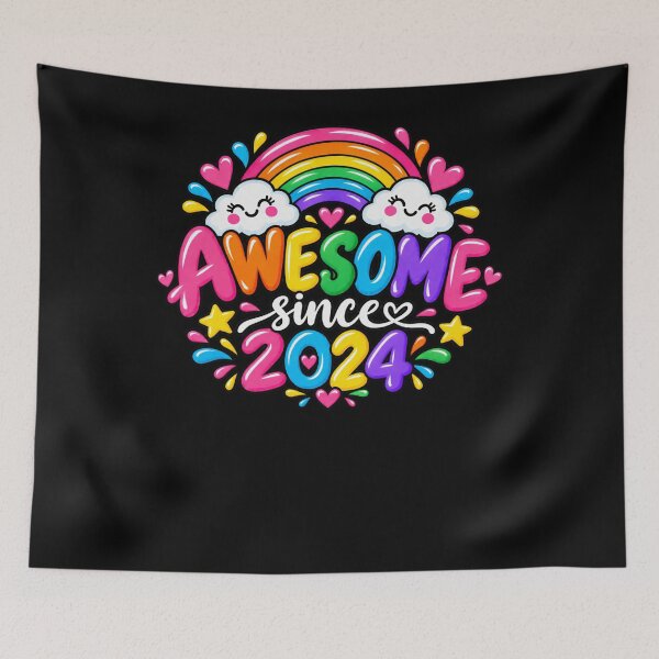 Item preview, Awesome Since 2024 Birth Year Baby Kids Birthday Gift designed and sold by drawwiika+44.