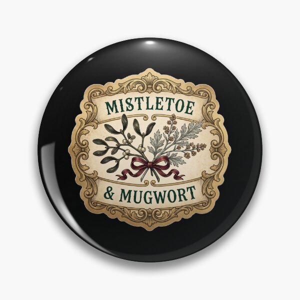 Item preview, Mistletoe and Mugwort — Yule Apothecary Label designed and sold by TheCalmEdit.