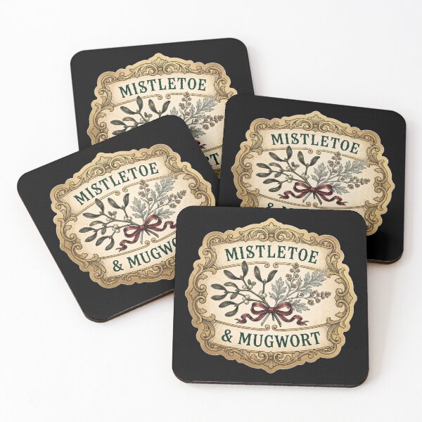 Item preview, Mistletoe and Mugwort — Yule Apothecary Label designed and sold by TheCalmEdit.