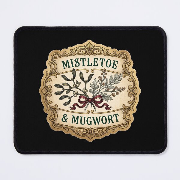 Item preview, Mistletoe and Mugwort — Yule Apothecary Label designed and sold by TheCalmEdit.