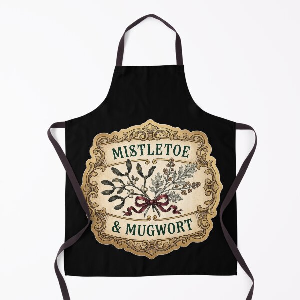 Item preview, Mistletoe and Mugwort — Yule Apothecary Label designed and sold by TheCalmEdit.