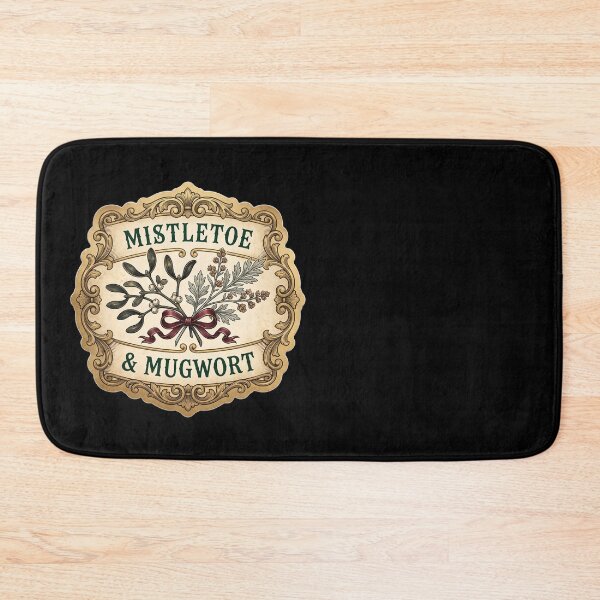 Item preview, Mistletoe and Mugwort — Yule Apothecary Label designed and sold by TheCalmEdit.