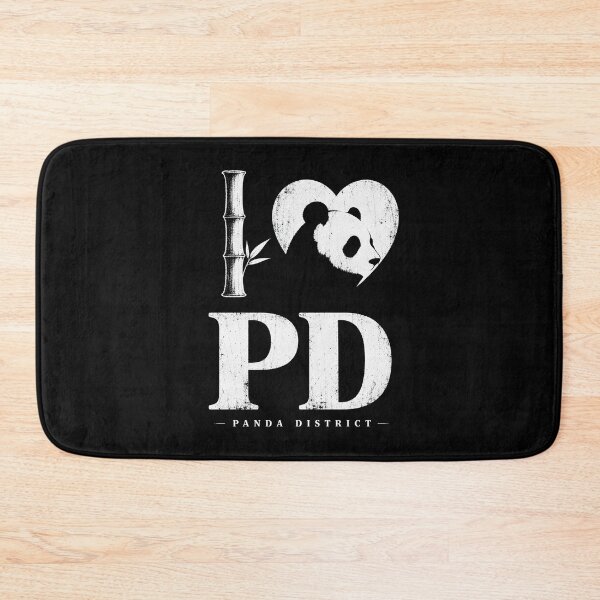 Item preview, I Heart PD (Panda District) - Minimalist Bamboo Cyberpunk Streetwear designed and sold by Eagle Vision Designs.