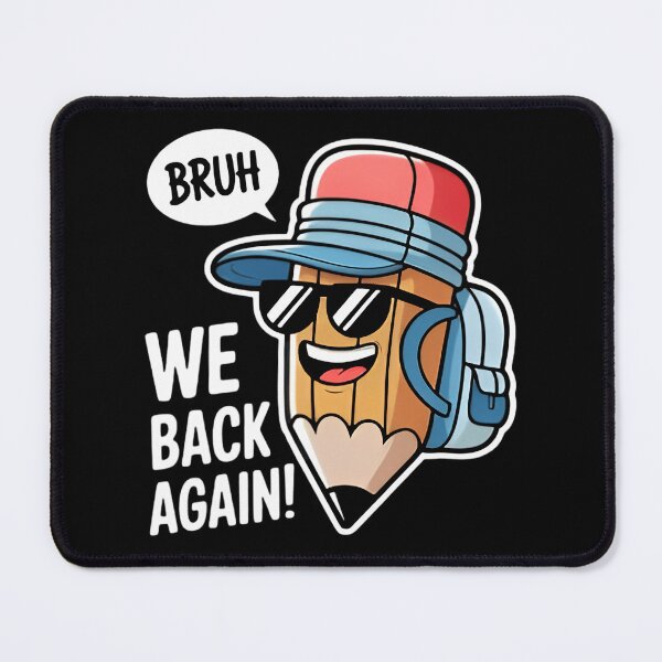 Item preview, Bruh Cool Pencil With Sunglasses & Backpack Back to School Funny designed and sold by Zizo-DR44.