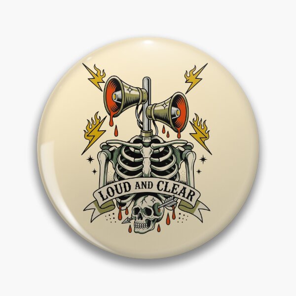 Item preview, Loud and Clear Siren Head Tattoo designed and sold by Fictional Ink Society.