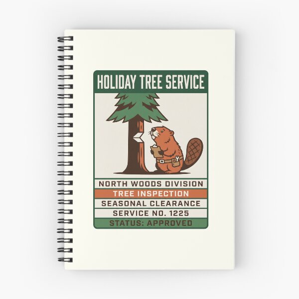 Item preview, Holiday Tree Service Beaver Tree Inspection Funny Graphic designed and sold by SplashTastic.