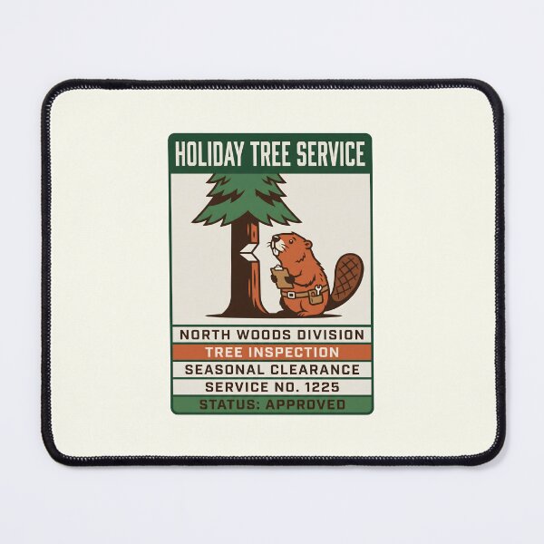Item preview, Holiday Tree Service Beaver Tree Inspection Funny Graphic designed and sold by SplashTastic.