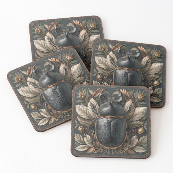 Item preview, Rhinoceros Beetle Vintage Botanical Illustration designed and sold by Hoity-Toity.