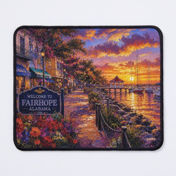 Item preview, Fairhope, Alabama Painting – A Summer night Scene in the USA. designed and sold by GalleryKauffeld.