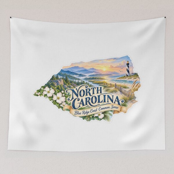 Item preview, North Carolina Blue Ridge Coast Common Sense designed and sold by Whimspired By Paxx.