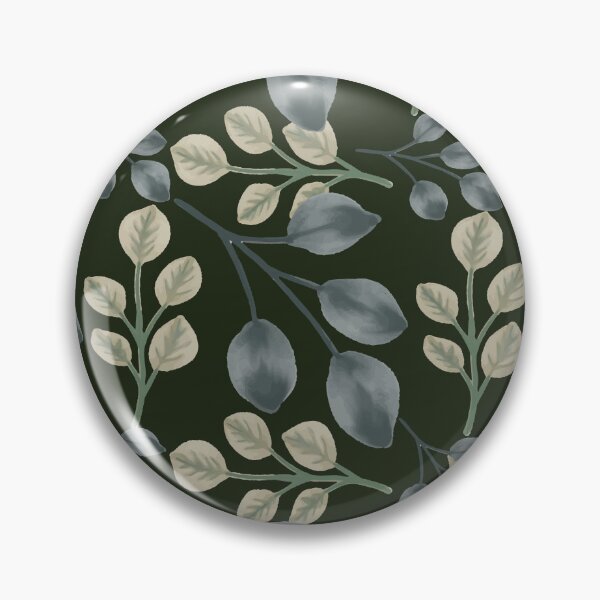 Item preview, Botanical Foliage Dark Olive Green Seamless Pattern Art designed and sold by ​Jyoti Digital Artist.
