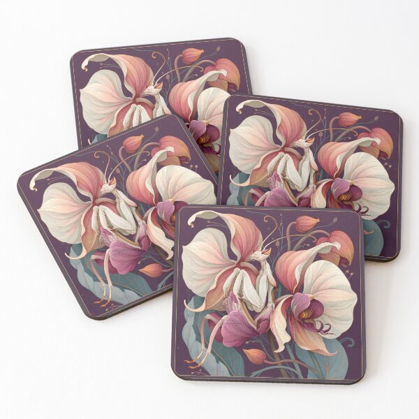 Item preview, Orchid Mantis Botanical Illustration designed and sold by Hoity-Toity.