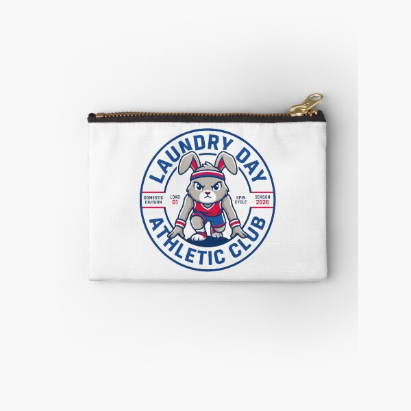 Item preview, Laundry Day Athletic Club Rabbit Laundry Humor Graphic designed and sold by SplashTastic.