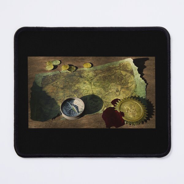 Item preview, Pirate, privateer, thief, plunder, boarding, navigators, compass, treasure map designed and sold by Jhonnyyy.