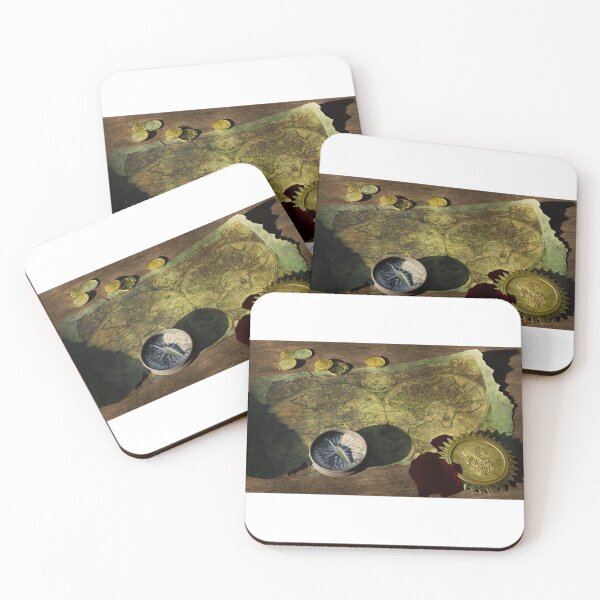 Item preview,  Pirate, privateer, thief, plunder, boarding, navigators, compass, treasure map designed and sold by Jhonnyyy.