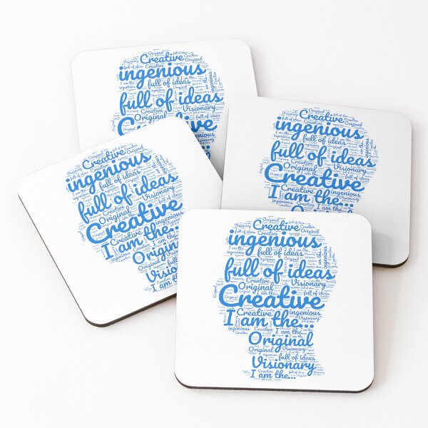 Item preview, Head full of ideas- word cloud design designed and sold by JoyVero.