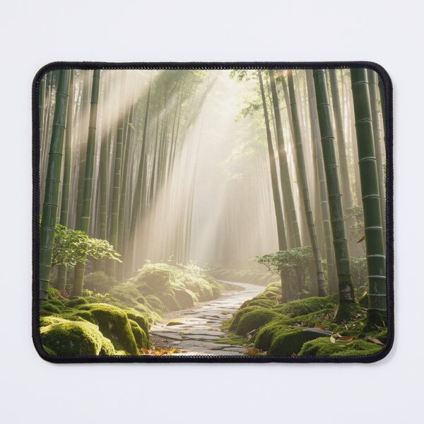 Item preview, Sunlight in the Bamboo Forest Zen Woodland Path designed and sold by nhk999.