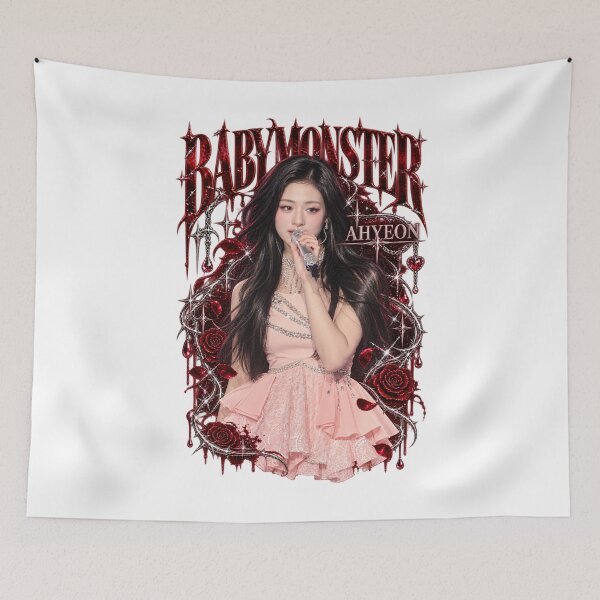 Item preview, Cute BABYMONSTER Ahyeon Pink Dress Concert Glitter Visual designed and sold by Valereekmerch.
