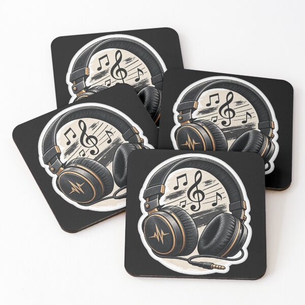 Item preview, Vintage Music Headphones – Music Lover Sticker designed and sold by ser-Ile.