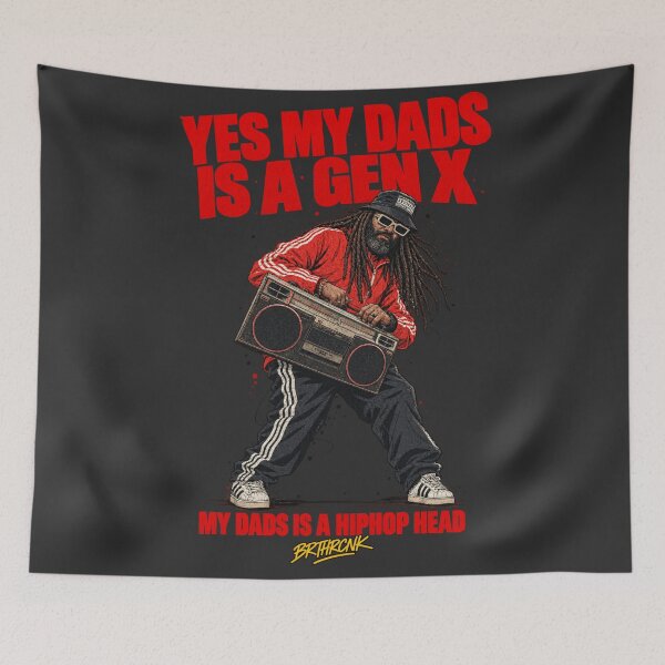 Item preview, Yes My Dads Is A Gen X My Dads Is A Hiphop Head - Boombox Dad Art designed and sold by BRTHRCNK01.