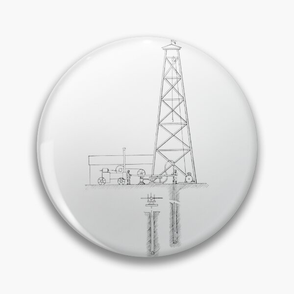 Item preview, Victorian Oil Drilling Rig Patent Illustration designed and sold by Antique Science Press.