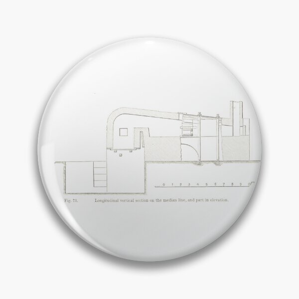 Item preview, Victorian Metallurgy Industrial Furnace Blueprint designed and sold by Antique Science Press.