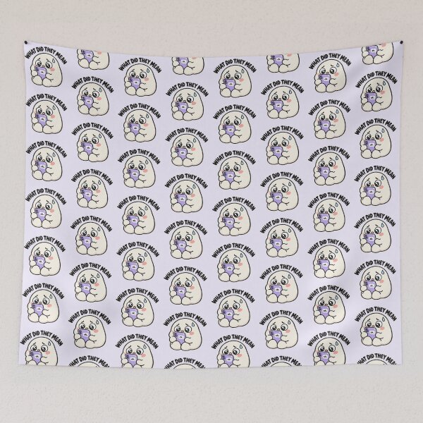 Item preview, Overthinking Funny What Did They Mean Ok Text Sticker designed and sold by Fanverse Merchandise.