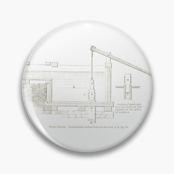Item preview, Victorian Industrial Water Cistern Blueprint designed and sold by Antique Science Press.