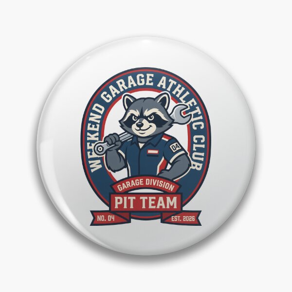 Item preview, Weekend Garage Athletic Club Raccoon Mechanic Pit Team designed and sold by SplashTastic.