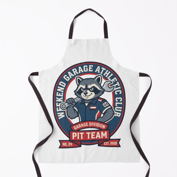 Item preview, Weekend Garage Athletic Club Raccoon Mechanic Pit Team designed and sold by SplashTastic.