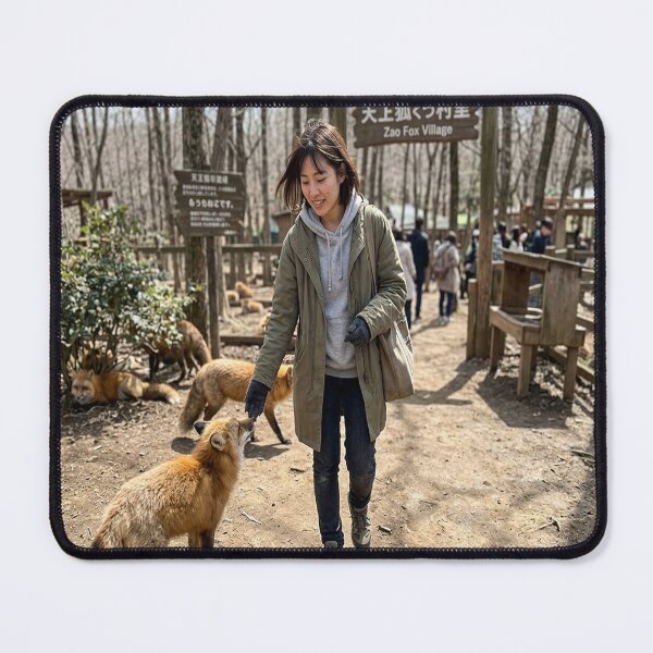 Item preview, A woman visiting a Japanese Fox Village designed and sold by Solomon-Ent-144.